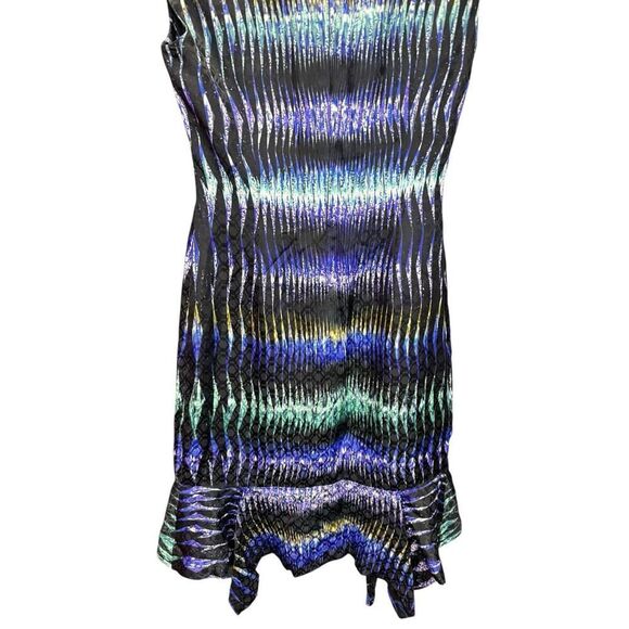 ASO BLAIR WALDORF PETER PILOTTO Digitally Printed Silk Dress Knee length sz 4 US - Picture 8 of 16